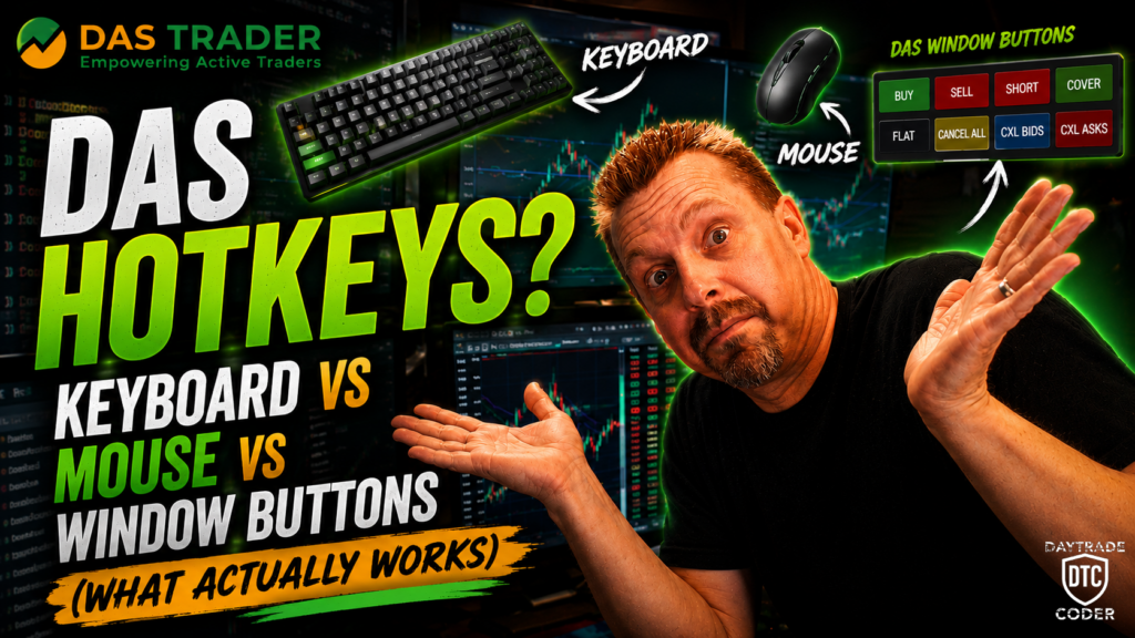 DAS Trader Pro HOTKEYS: Keyboard vs Mouse vs Window Buttons (What Actually Works)