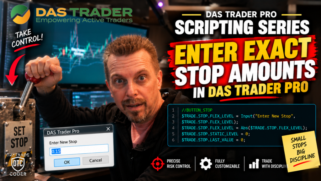Enter Exact Stop Prices in DAS Trader Pro