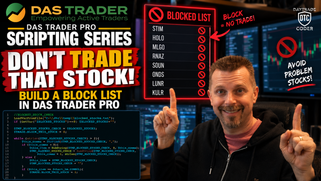 Don't Trade That Stock! Build a Block List in DAS Trader Pro