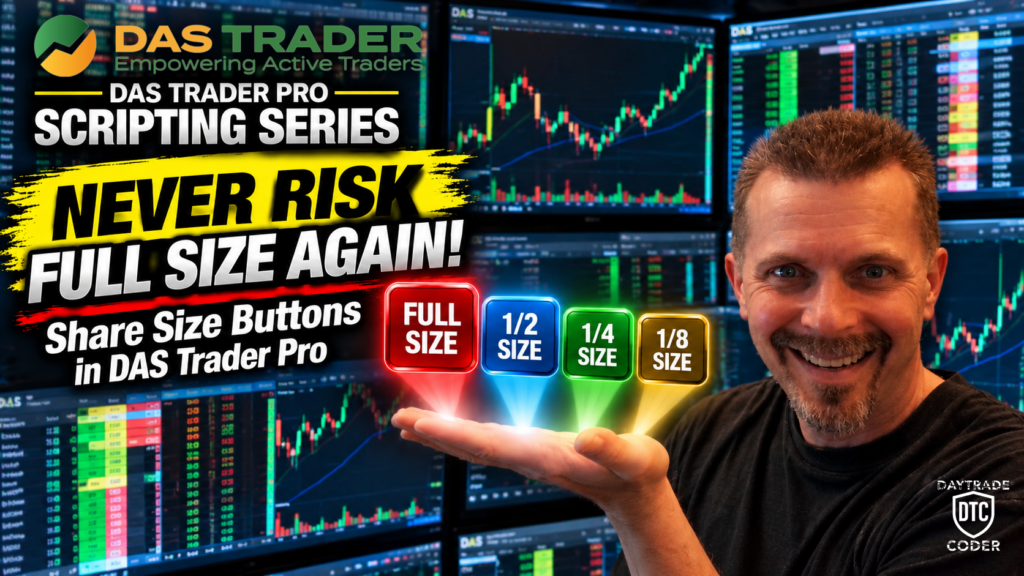 Never Risk Full Size Again! Share Size Buttons in DAS Trader Pro